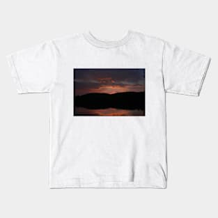 Lake view sunrise Kids T-Shirt